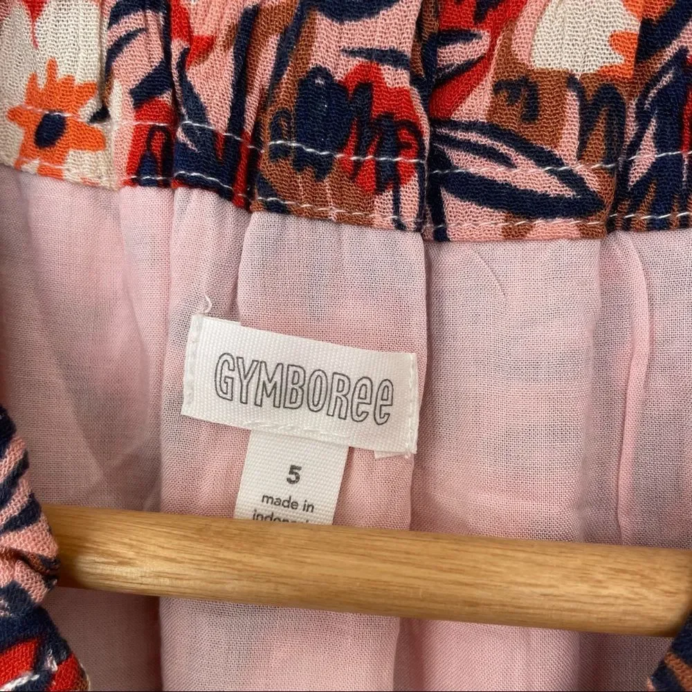 Gymboree Floral Print Short Sleeve Dress Size‎ 5